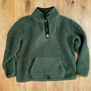 Victoria’s Secret PINK Quarter-Zip Sherpa Pullover
